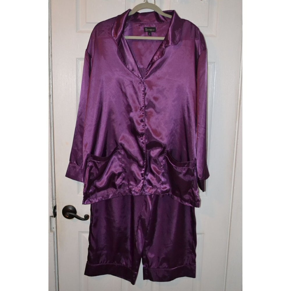 Pajamagram - Plum Purple 2 Piece Set - Size 1X (See Description flaw)